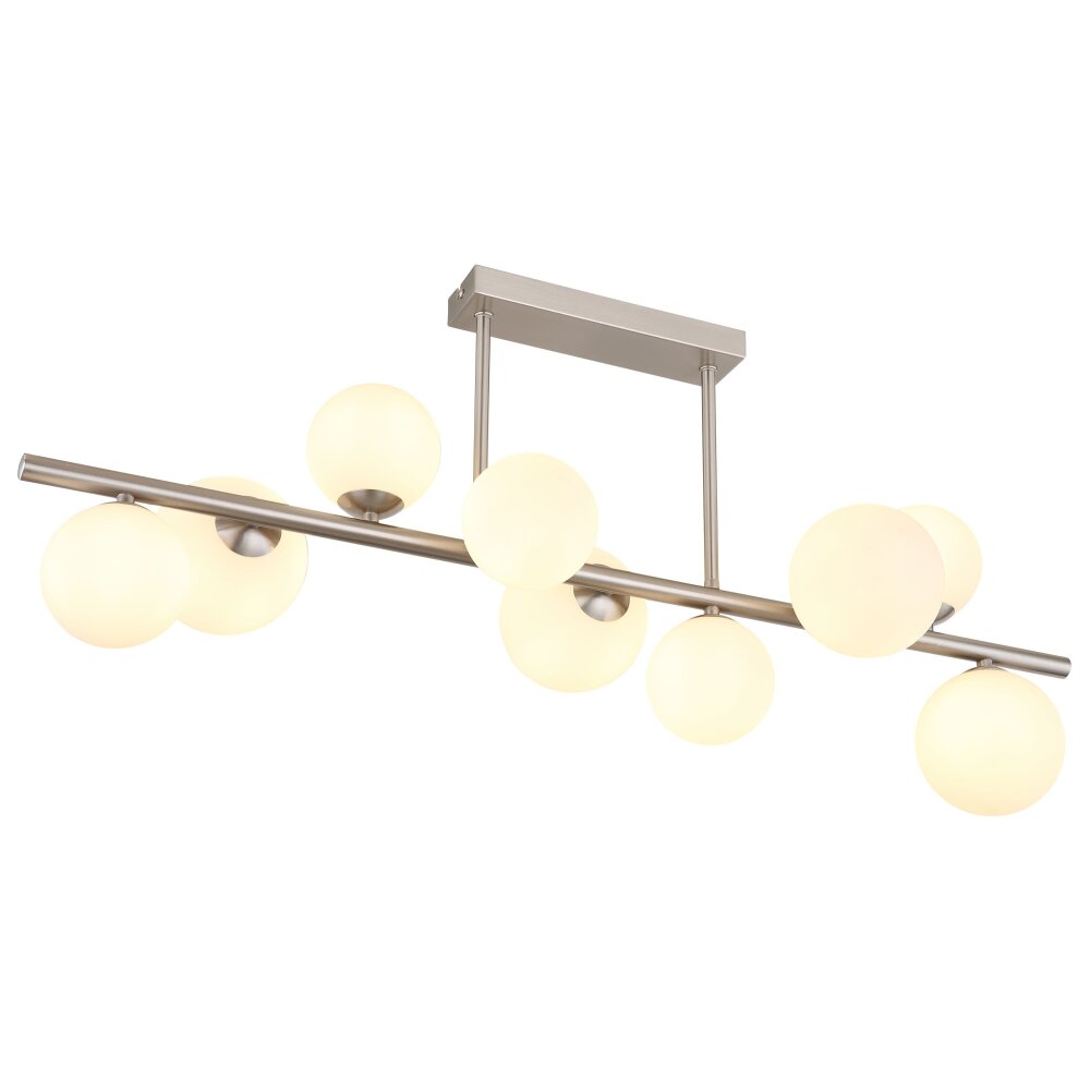 Globo RIHA Plafoniera LED Nichel opaco, 9-Luci main product photo