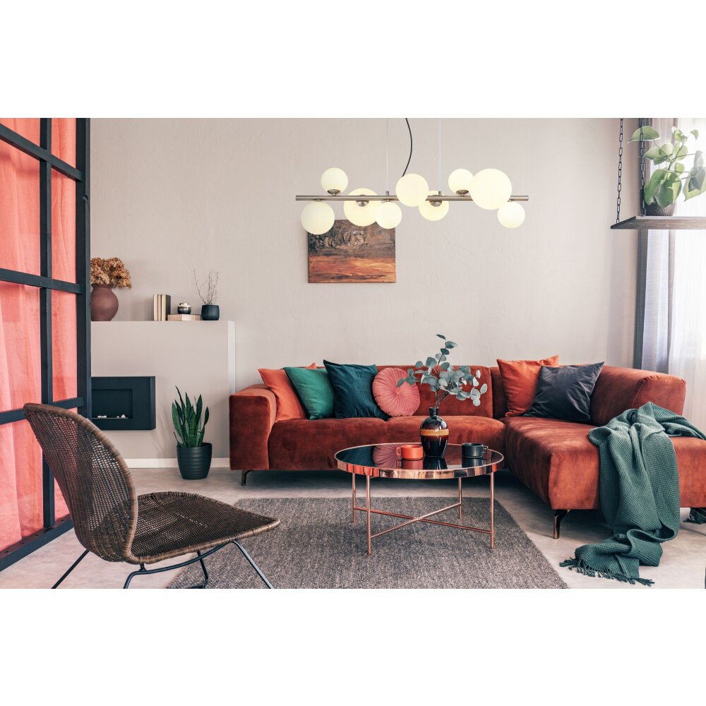 Globo RIHA Lampadario a sospensione LED Nichel opaco, 9-Luci main product photo