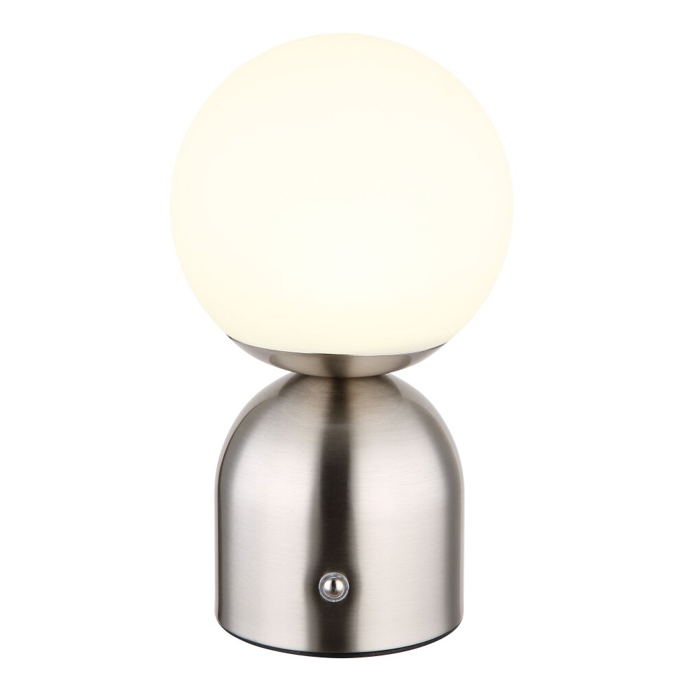 Globo JULSY Lampada da tavolo LED Nichel opaco, 1-Luce main product photo