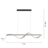 Paul Neuhaus Q-SWING Lampada a Sospensione LED Antracite, Oro, 1-Luce, Telecomando