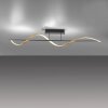 Paul Neuhaus Q-SWING Plafoniera LED Antracite, Oro, 1-Luce, Telecomando