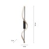 Paul Neuhaus Q-SWING Plafoniera LED Antracite, Oro, 1-Luce, Telecomando