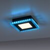 Leuchten-Direkt ACRI Plafoniera LED Nero, 2-Luci, Telecomando