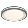 GloboTERPSA Plafoniera LED Grigio, Bianco, 1-Luce, Telecomando