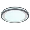 GloboTERPSA Plafoniera LED Grigio, Bianco, 1-Luce, Telecomando