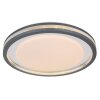 GloboTERPSA Plafoniera LED Grigio, Bianco, 1-Luce, Telecomando
