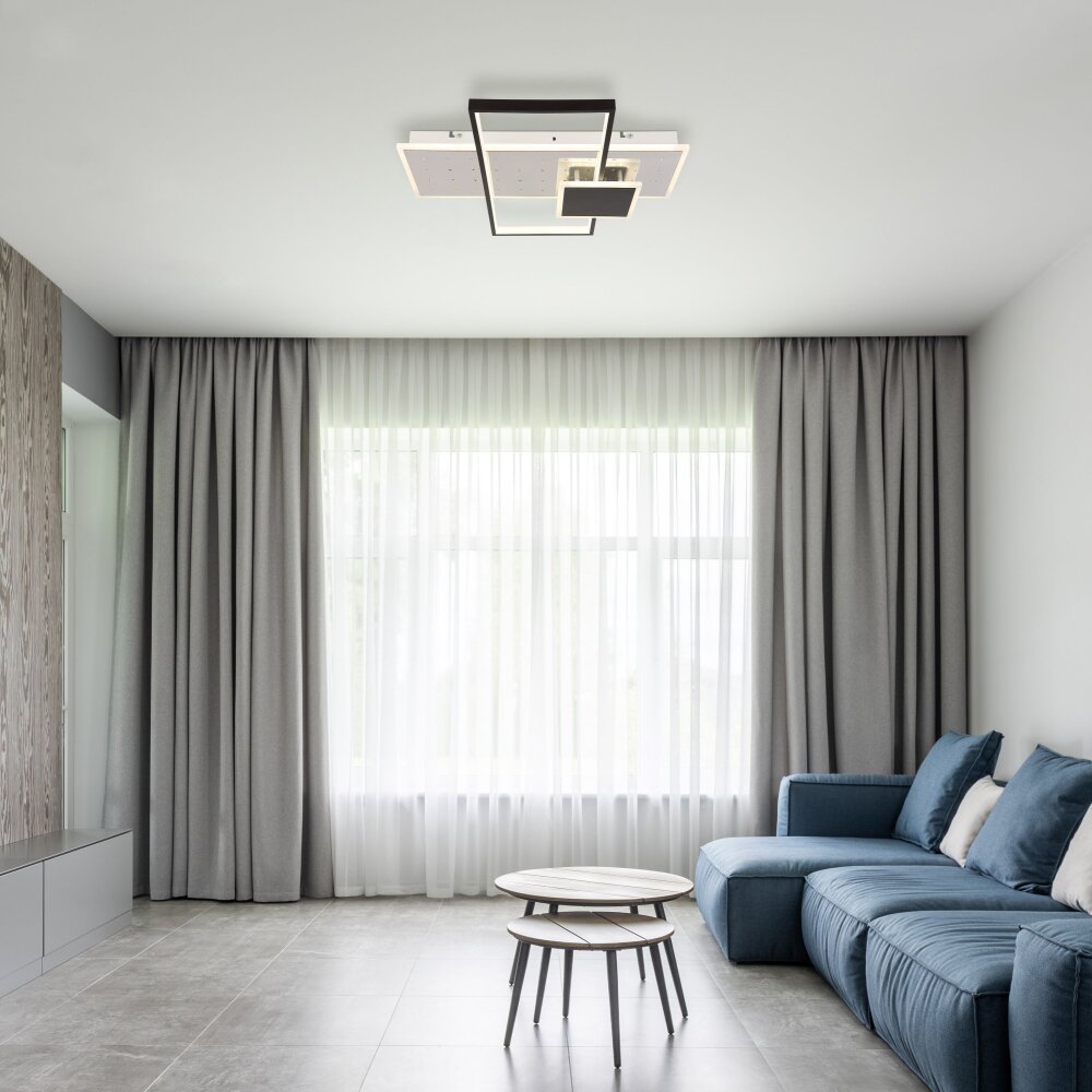 Globo DABBY Plafoniera LED Nero, Bianco, 1-Luce, Telecomando main product photo