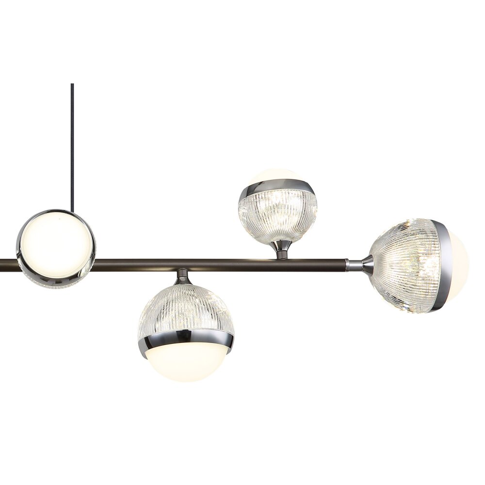 Globo UNTSY Lampadario a sospensione LED Titanio, 8-Luci, Telecomando