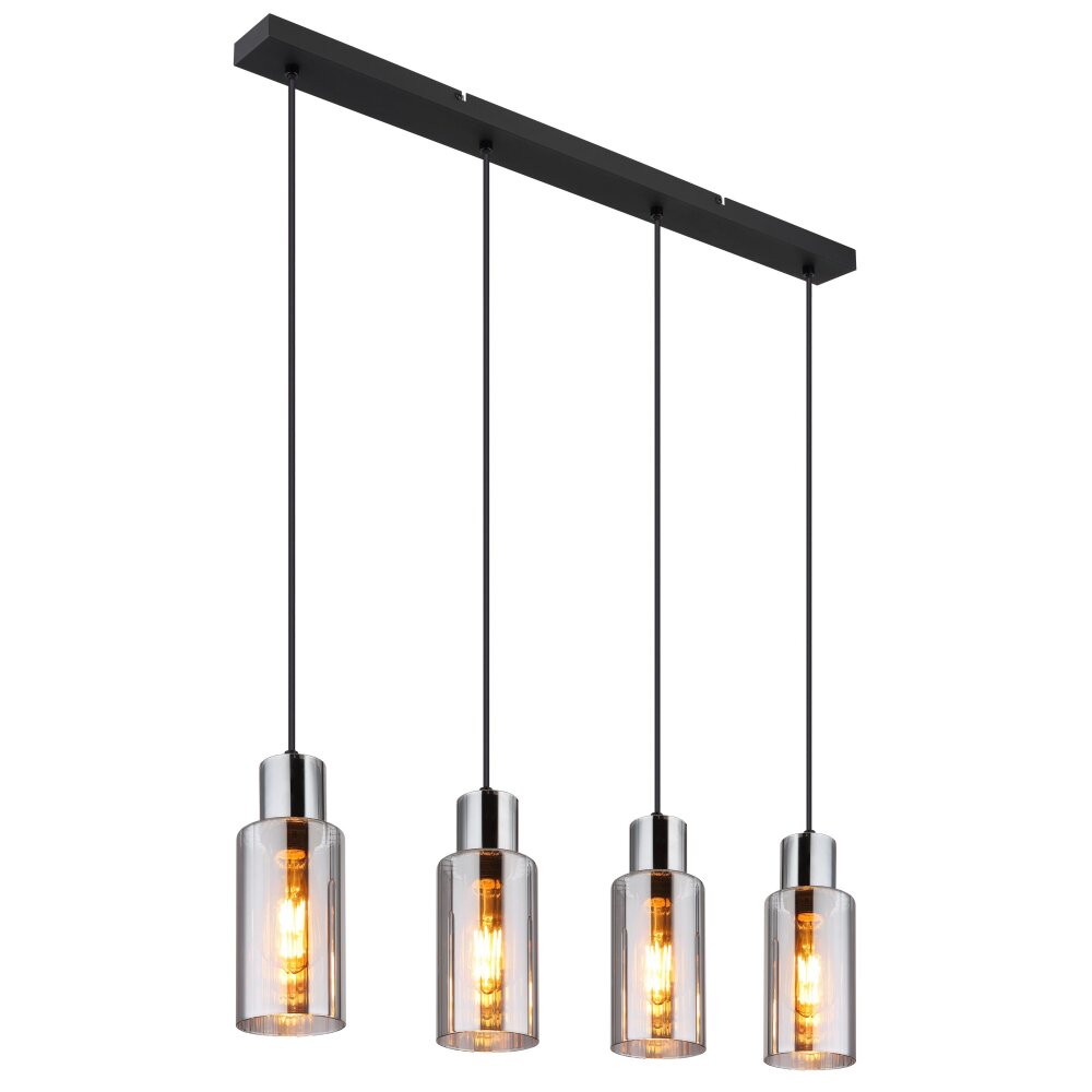Globo Lampadario a sospensione Nero, 4-Luci main product photo