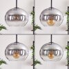 Apedo Lampadario a sospensione - Vetro Chiaro, Grigio fumo, 3-Luci
