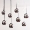Koyoto Lampadario a sospensione - Vetro Cromo, Grigio fumo, 8-Luci