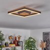 Cascada Plafoniera LED Marrone, Aspetto del legno, Nero, 1-Luce