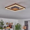 Cascada Plafoniera LED Marrone, Aspetto del legno, Nero, 1-Luce