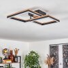 Cascada Plafoniera LED Marrone, Aspetto del legno, Nero, 1-Luce