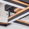 Cascada Plafoniera LED Marrone, Aspetto del legno, Nero, 1-Luce