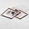 Cascada Plafoniera LED Marrone, Aspetto del legno, Nero, 1-Luce