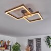 Cascada Plafoniera LED Marrone, Aspetto del legno, Nero, 1-Luce