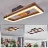 Cascada Plafoniera LED Marrone, Aspetto del legno, Nero, 1-Luce