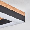 Cascada Plafoniera LED Marrone, Aspetto del legno, Nero, 1-Luce