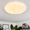 Benifla Plafoniera LED Bianco, 1-Luce, Telecomando