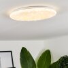 Benifla Plafoniera LED Bianco, 1-Luce, Telecomando