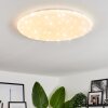 Benifla Plafoniera LED Bianco, 1-Luce, Telecomando