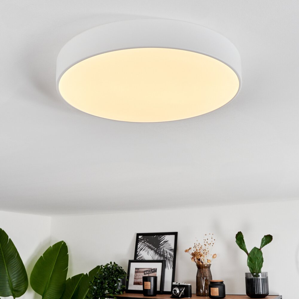 Diagonal Plafoniera LED Bianco, 1-Luce, Telecomando