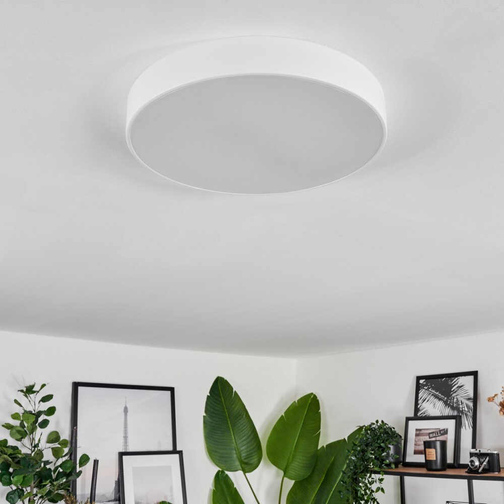 Diagonal Plafoniera LED Bianco, 1-Luce, Telecomando