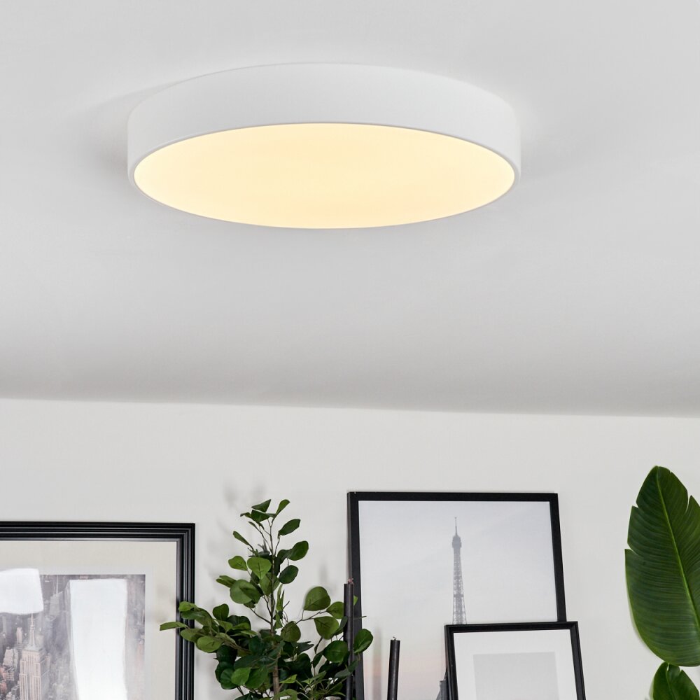 Diagonal Plafoniera LED Bianco, 1-Luce, Telecomando