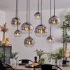 Koyoto Lampadario a sospensione - Vetro Chiaro, Grigio fumo, 8-Luci
