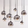 Koyoto Lampadario a sospensione - Vetro Chiaro, Grigio fumo, 8-Luci