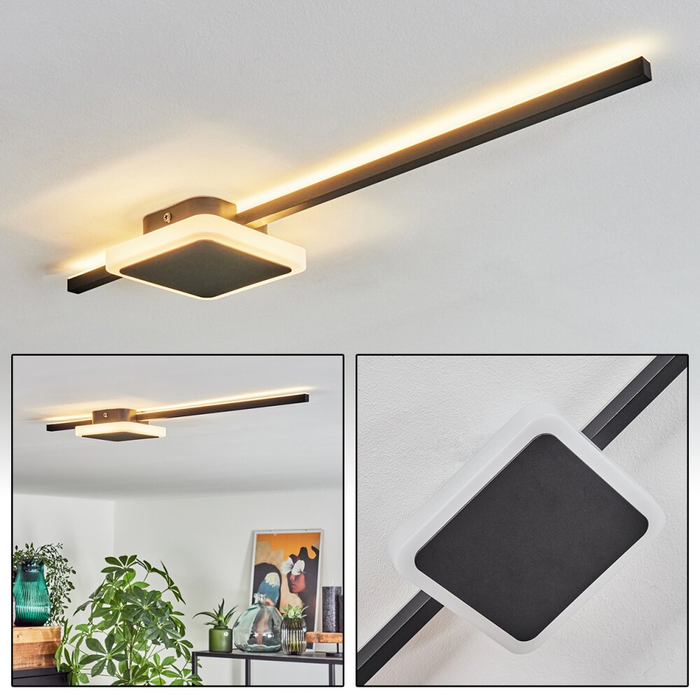 Amdal Plafoniera LED Nero, Bianco, 2-Luci main product photo