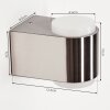 Fanshawe Applique da esterno LED Nichel opaco, 2-Luci