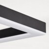 Taboneira Plafoniera LED Nero, 1-Luce