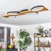 Chancani Plafoniera LED Écru, Nero, 1-Luce
