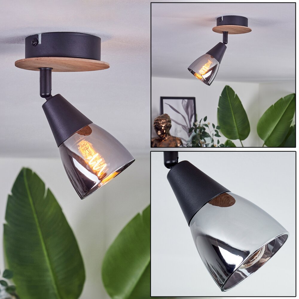 Leteque Plafoniera Écru, Nero, 1-Luce main product photo