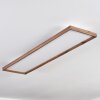 Longvic Plafoniera LED Aspetto del legno, Nero, 1-Luce