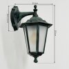 Loria Applique da esterno Verde, Nero, 1-Luce