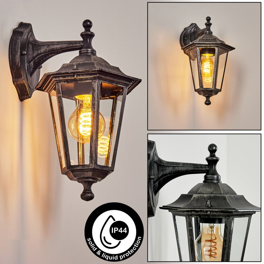 Loria Applique da esterno Grigio, Nero, Argento, 1-Luce main product photo