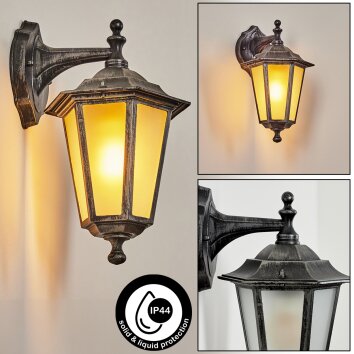 Loria Applique da esterno Grigio, Nero, Argento, 1-Luce