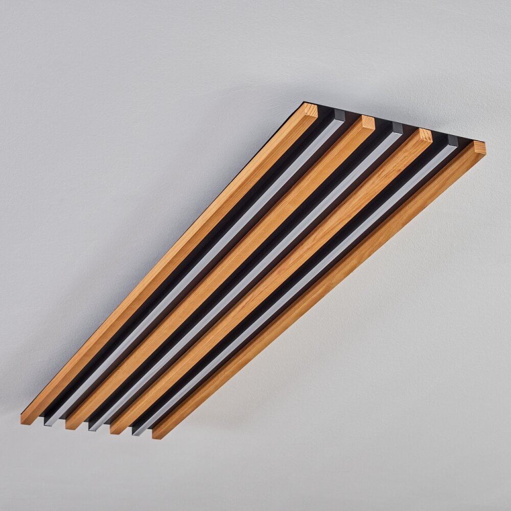 Favorina Plafoniera LED Écru, Nero, 1-Luce, Telecomando