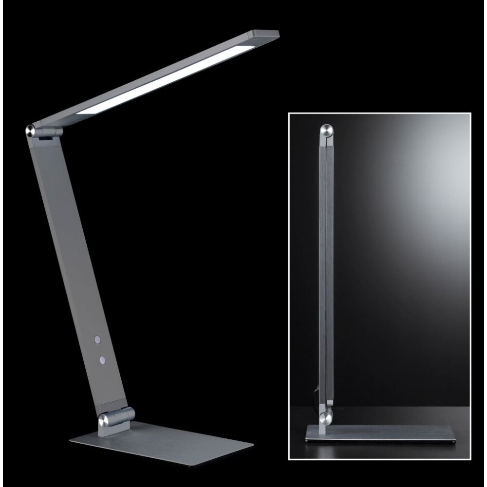 Honsel Geri Lampada da Tavolo LED Grigio, 1-Luce main product photo