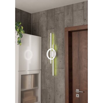 Eglo AMANDOLO Plafoniera LED Bianco, 1-Luce, Telecomando, Cambia colore