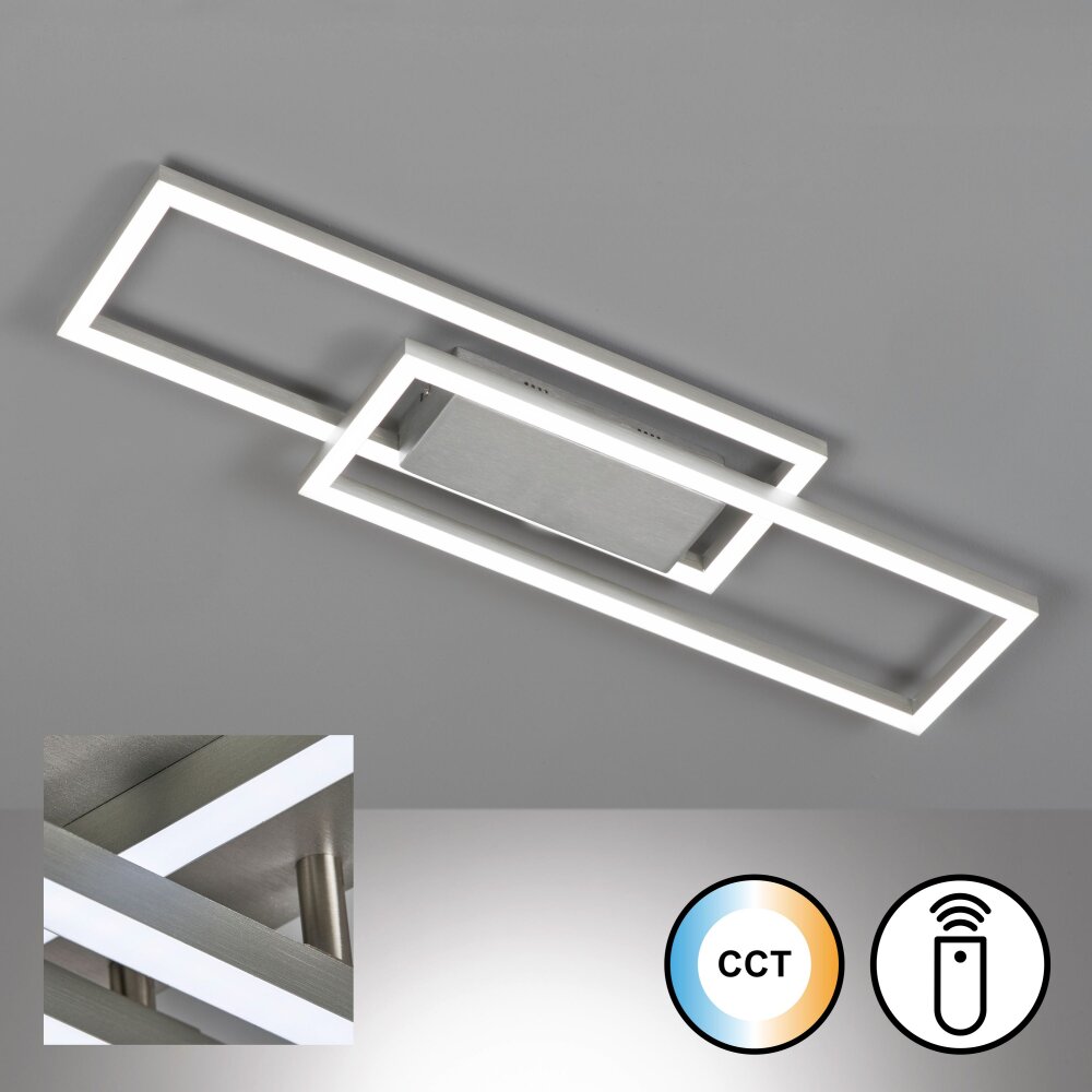 Fischer & Honsel Seth Plafoniera LED Alluminio, 1-Luce, Telecomando main product photo