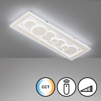 Fischer & Honsel Ratio Plafoniera LED Bianco, 1-Luce, Telecomando