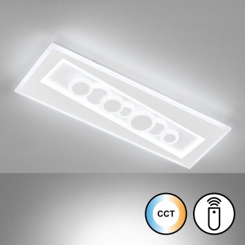 Fischer & Honsel Ratio Plafoniera LED Bianco, 1-Luce, Telecomando