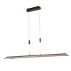 Fischer & Honsel SHINE-WOOD Lampada a Sospensione LED Nero, 1-Luce