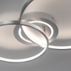 Leuchten-Direkt ASMINA Plafoniera LED Argento, 2-Luci