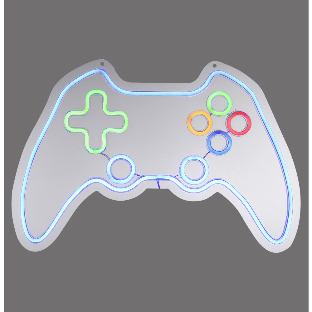 Leuchten-Direkt NEON-GAMER Lampada decorativa LED Colorato, 1-Luce