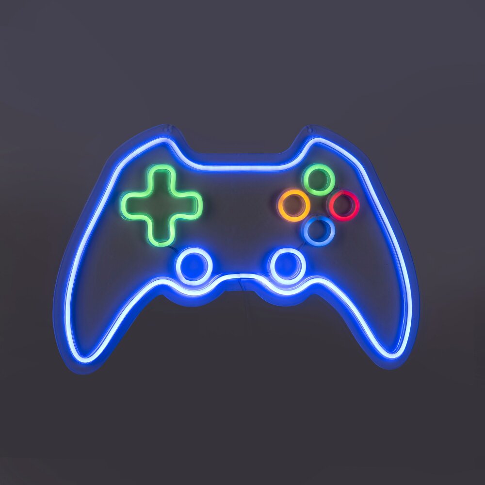 Leuchten-Direkt NEON-GAMER Lampada decorativa LED Colorato, 1-Luce